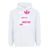 White my mommy was amazing god made her an angel Heavyweight Hoodie - linhVisuals