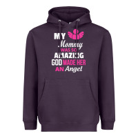 Plum my mommy was amazing god made her an angel Heavyweight Hoodie - linhVisuals