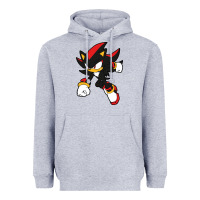 Heather Grey shadow the hedgehog Heavyweight Hoodie - linhVisuals