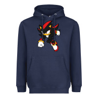 Navy shadow the hedgehog Heavyweight Hoodie - linhVisuals
