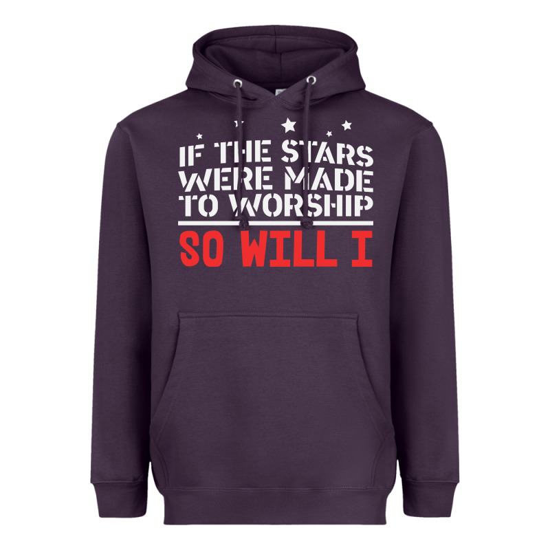 If The Stars Were To Worship So Will I Heavyweight Hoodie by linhVisuals | Teevron