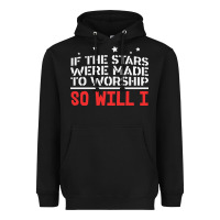 Black if the stars were to worship so will i Heavyweight Hoodie - linhVisuals