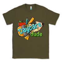 Army Green daycare dude Classic Tee - Jasminsmagicworld