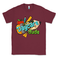 Burgundy daycare dude Classic Tee - Jasminsmagicworld