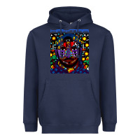 Navy kaytranada Heavyweight Hoodie - linhVisuals