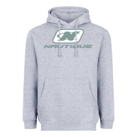 Heather Grey Nautique Boats Heavyweight Hoodie - linhVisuals