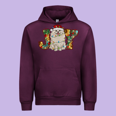 Pomeranian Christmas Joy Urban Hoodie Designed By Ranaportraitstore