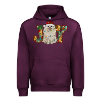 Mauve Wine pomeranian christmas joy Urban Hoodie - RanaPortraitStore