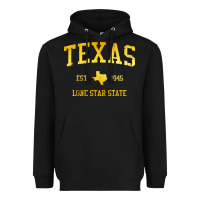 Black texas Heavyweight Hoodie - linhVisuals