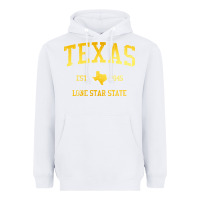 White texas Heavyweight Hoodie - linhVisuals