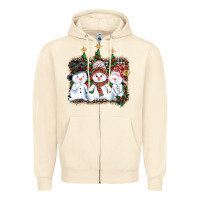 Sandshell christmas snowman Zipper Hoodie - AdoDesignShop