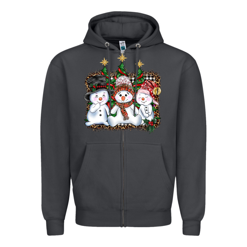 Christmas Snowman Zipper Hoodie by AdoDesignShop | Teevron