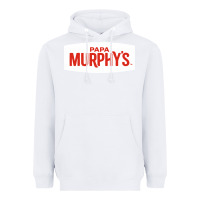 White papa murphy's Heavyweight Hoodie - linhVisuals