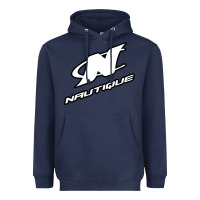 Navy Nautique Boats Heavyweight Hoodie - linhVisuals