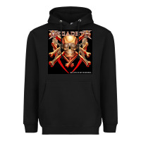 Black Megadeath Chains Heavyweight Hoodie - linhVisuals