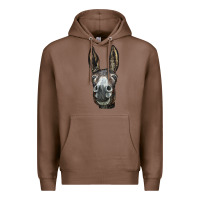 Chestnut Donkey  Face Premium Hoodie - LillyAllenDesigns