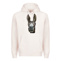 Pale Pink Donkey  Face Premium Hoodie - LillyAllenDesigns