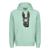 Seafoam Donkey  Face Premium Hoodie - LillyAllenDesigns