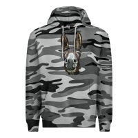 Slate Camo Donkey  Face Premium Hoodie - LillyAllenDesigns