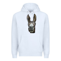 White Donkey  Face Premium Hoodie - LillyAllenDesigns