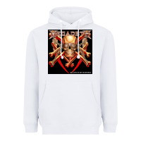 White Megadeath Chains Heavyweight Hoodie - linhVisuals