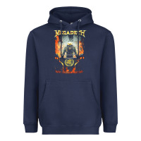 Navy Megadeath World Order Heavyweight Hoodie - linhVisuals