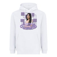 White olivia rodrigo Heavyweight Hoodie - linhVisuals