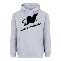 Heather Grey Nautique Boats Heavyweight Hoodie - linhVisuals