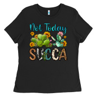 Black not today succa Ladies Tee - OliviaCreatesArt