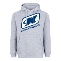 Heather Grey Nautique Boats Heavyweight Hoodie - linhVisuals