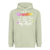 Matcha grandma t  shirt yes i'm grandma if you think my hands are full t  shi Heavyweight Hoodie - linhVisuals