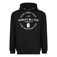Black hadrians wall path england wales hikes tank top Heavyweight Hoodie - linhVisuals