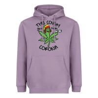 Lavender Funny Weed Leaf Heavyweight Hoodie - linhVisuals