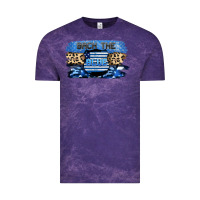 Cloud Purple Back the blue Vintage Tee - FaDigitalArtStudio