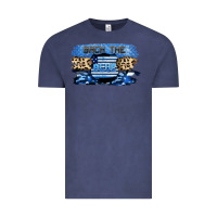 Vintage Denim Back the blue Vintage Tee - FaDigitalArtStudio