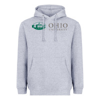 Heather Grey The ohio university Heavyweight Hoodie - linhVisuals