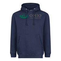 Navy The ohio university Heavyweight Hoodie - linhVisuals