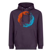 Plum spirit of the north Heavyweight Hoodie - linhVisuals