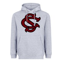 Heather Grey usc baseball Heavyweight Hoodie - linhVisuals