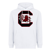 White the gamecocks athletics Heavyweight Hoodie - linhVisuals