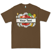 Cacao floral teacher custom name Premium Tee - CowGirlArtShop