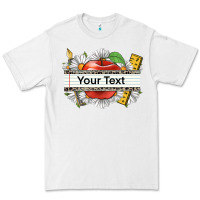 White floral teacher custom name Premium Tee - CowGirlArtShop