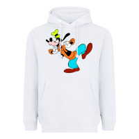 White goofy Heavyweight Hoodie - linhVisuals