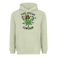 Matcha Funny Weed Leaf Heavyweight Hoodie - linhVisuals