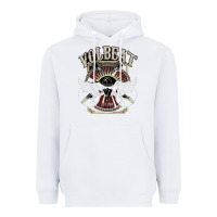 White volbeat est.2001 Heavyweight Hoodie - linhVisuals