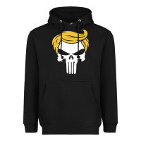Black trump skull Heavyweight Hoodie - linhVisuals