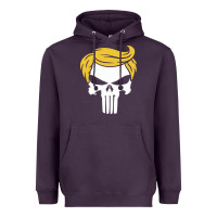 Plum trump skull Heavyweight Hoodie - linhVisuals