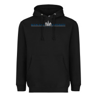 Black Seton Hall University Heavyweight Hoodie - linhVisuals