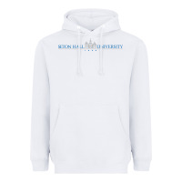 White Seton Hall University Heavyweight Hoodie - linhVisuals