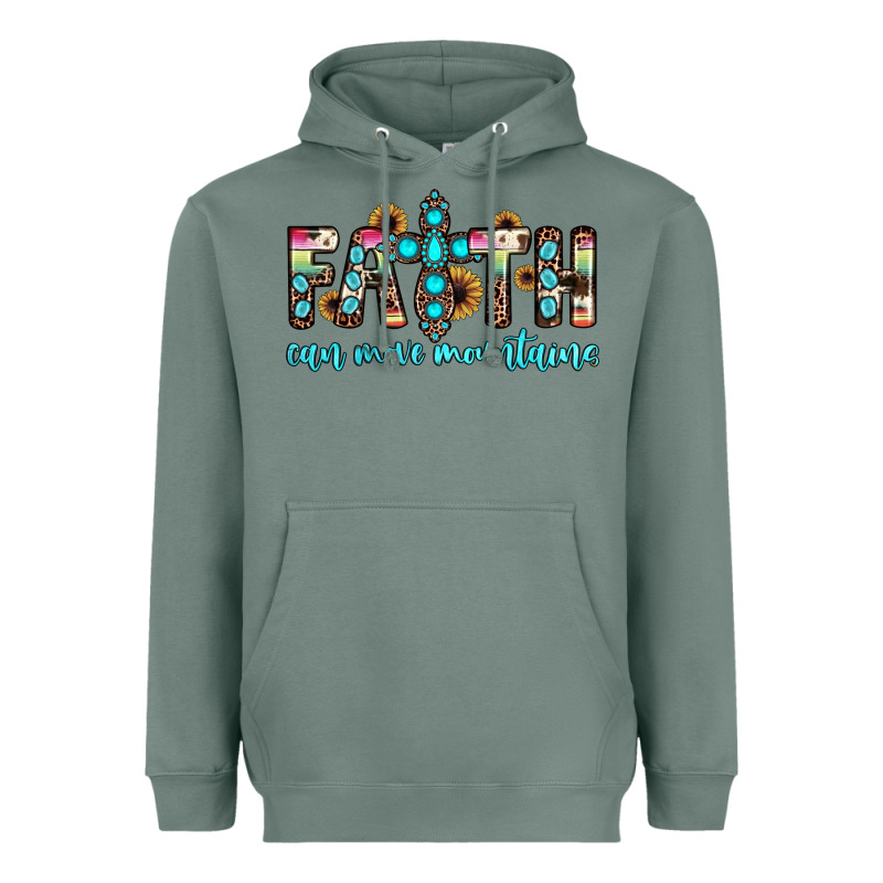 Faith Can Move Mountains Heavyweight Hoodie by JahusDesignShop | Teevron
